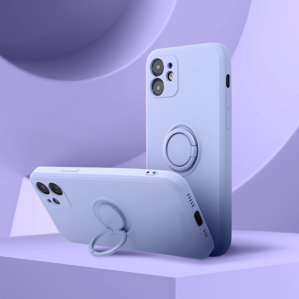 Case for iPhone 15 PRO MAX Silicone Ring purple - Image 5