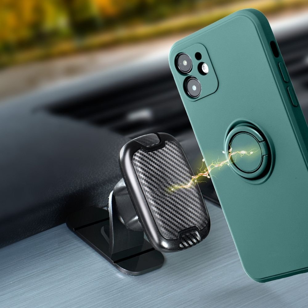 Case for iPhone 15 PRO MAX Silicone Ring green - Image 8