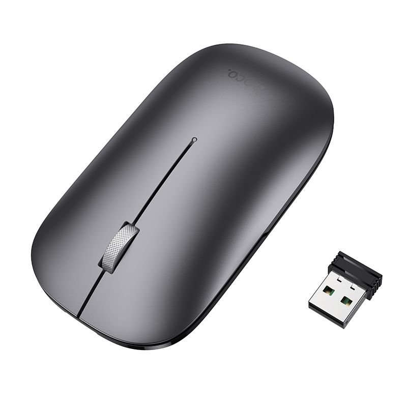 Wireless mouse dual-mode (Bluetooth, 2.4G) 1600 dpi Hoco GM43 grey