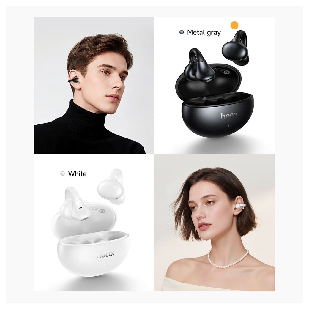 Wireless earphones Hoco TWS EA8 metal black - Image 6