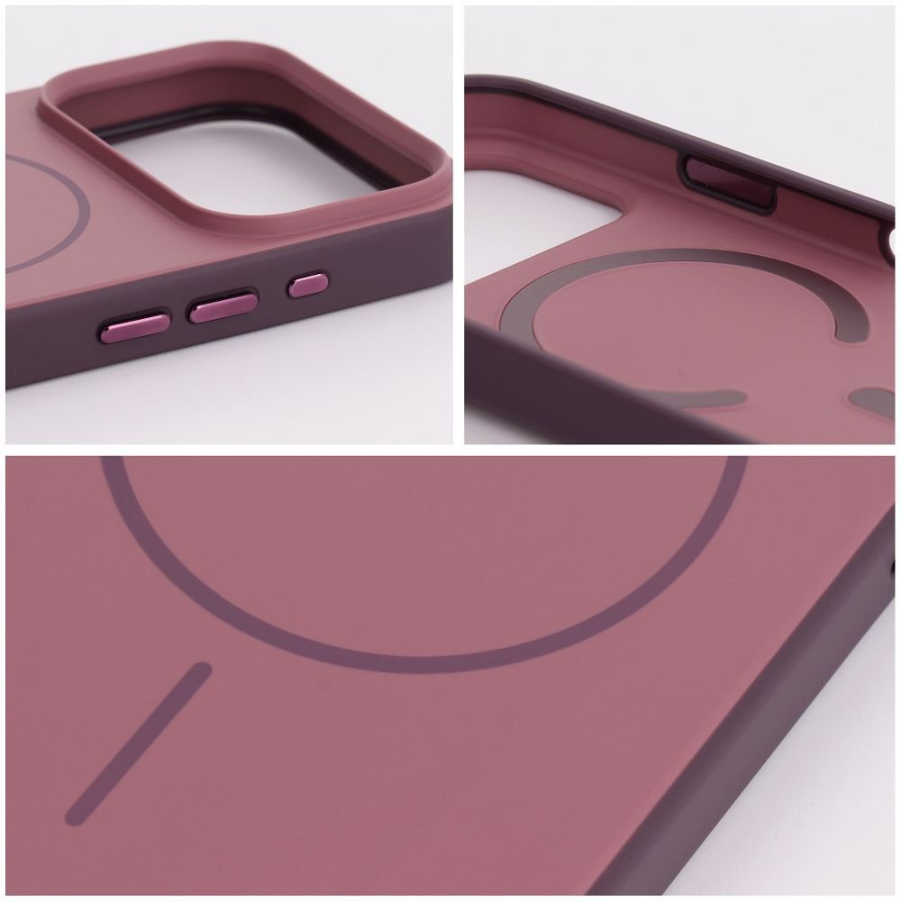 Case for iPhone 18 Pro / 17 Pro Forcell F-Protect Chromatic Premium compatible with MagSafe dark cherry - Image 5