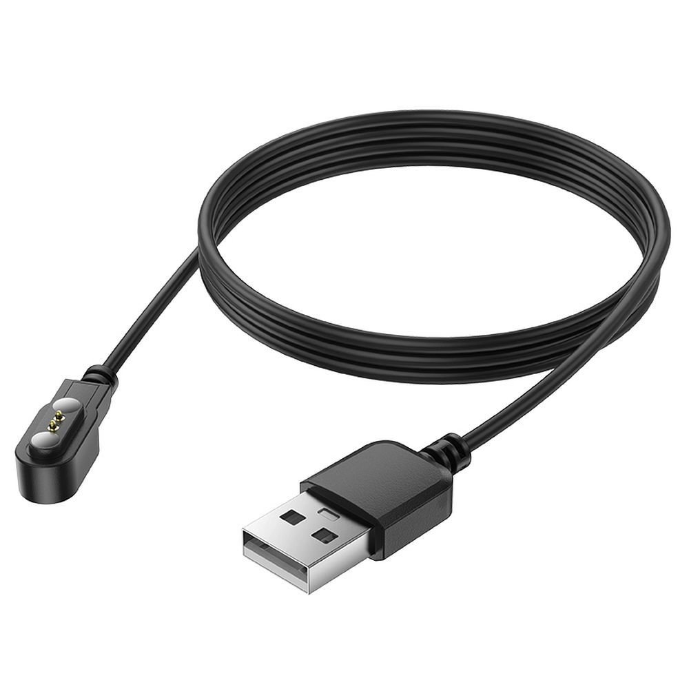 Charging cable for smartwatch Hoco 0,6 m Y26 / Y27 black - Image 4