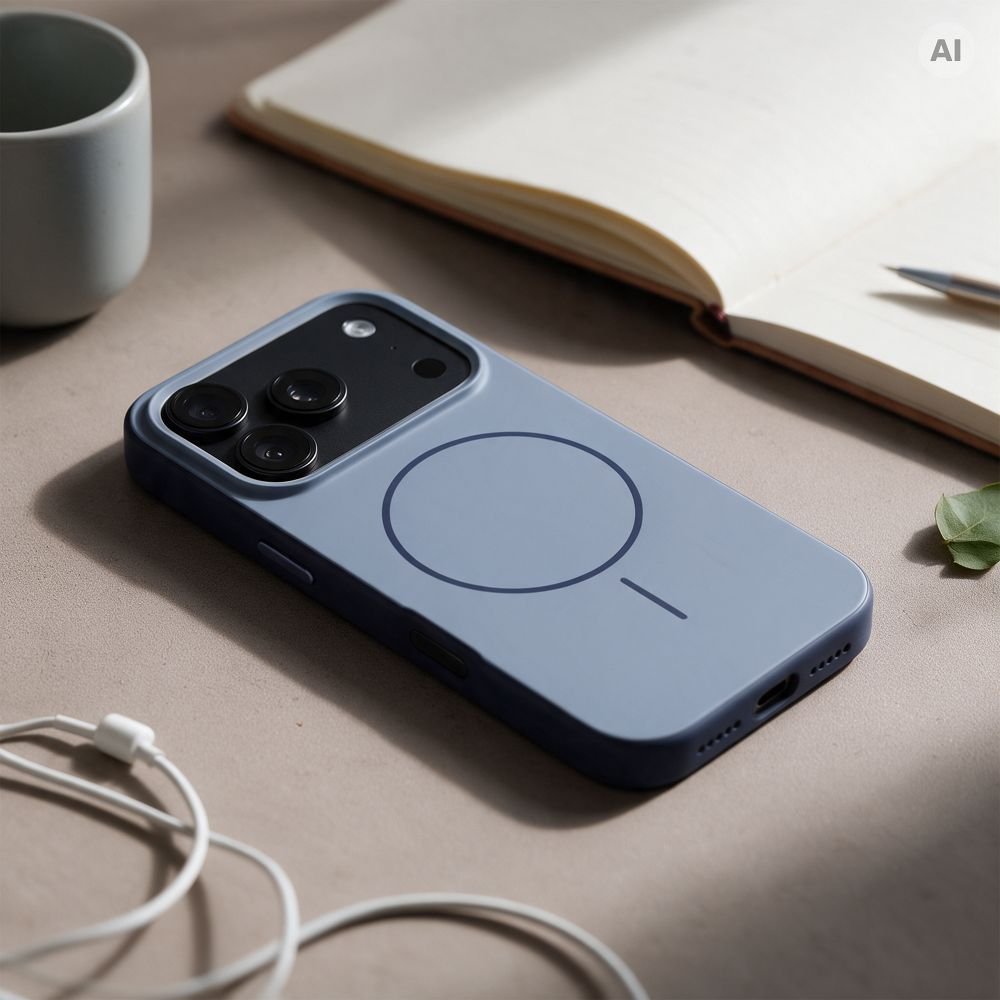 Case for iPhone 18 Pro / 17 Pro Forcell F-Protect Chromatic Premium compatible with MagSafe blue - Image 3