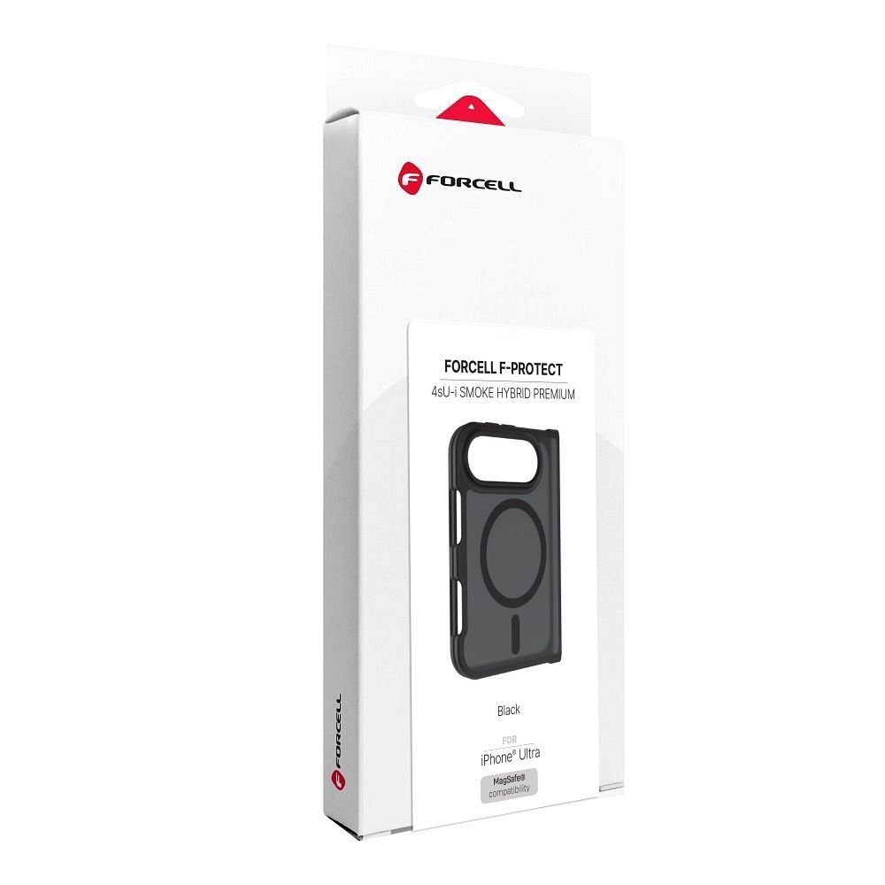 Case for iPhone Duo Forcell F-Protect 4sD-i Smoke Hybrid Premium compatible with MagSafe black - Image 6