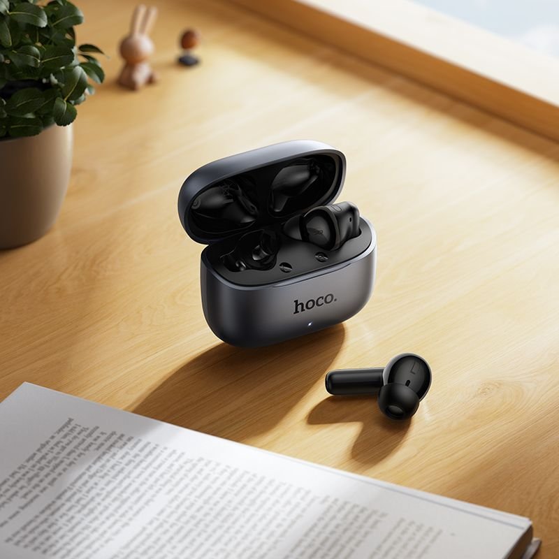 Wireless earphones Hoco TWS ANC + ENC +AI Translation EQ27 metal gray - Image 3