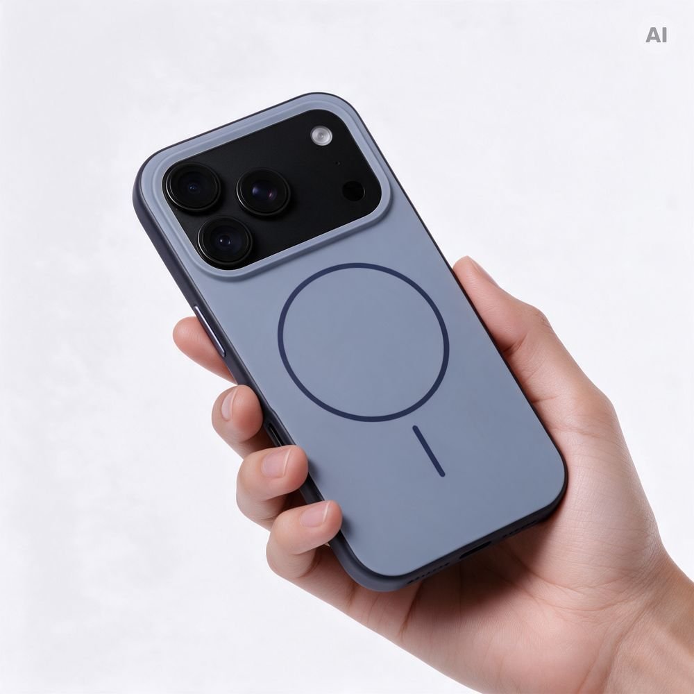 Case for iPhone 18 Pro / 17 Pro Forcell F-Protect Chromatic Premium compatible with MagSafe blue - Image 4