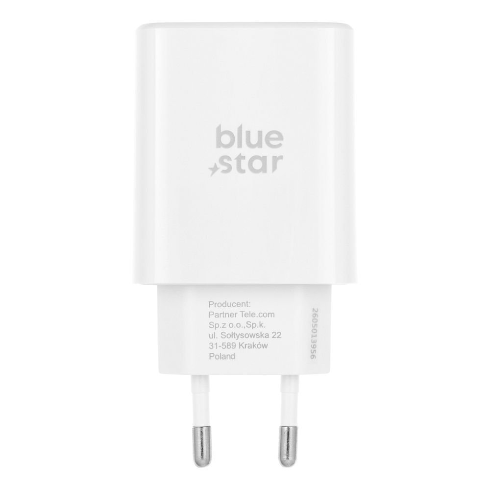 Phone charger Blue Star USB C QC4.0 PD 3A 35W + cable USB C to USB C TFB-TC-25WPD white - Image 3