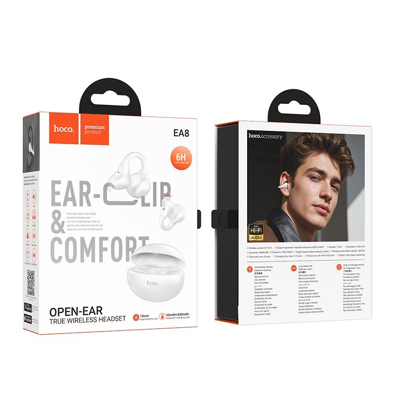 Wireless earphones Hoco TWS EA8 white - Image 5