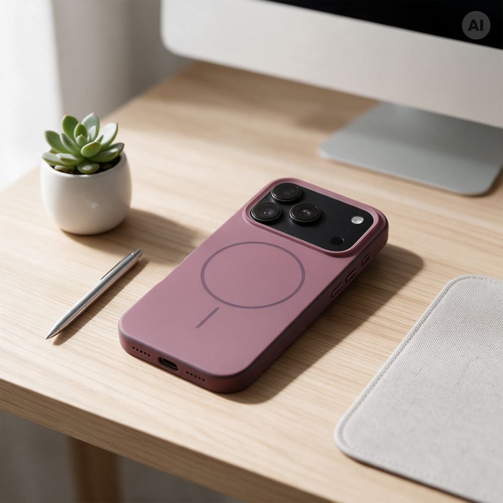 Case for iPhone 18 Pro Max / 17 Pro Max Forcell F-Protect Chromatic Premium compatible with MagSafe dark cherry - Image 3