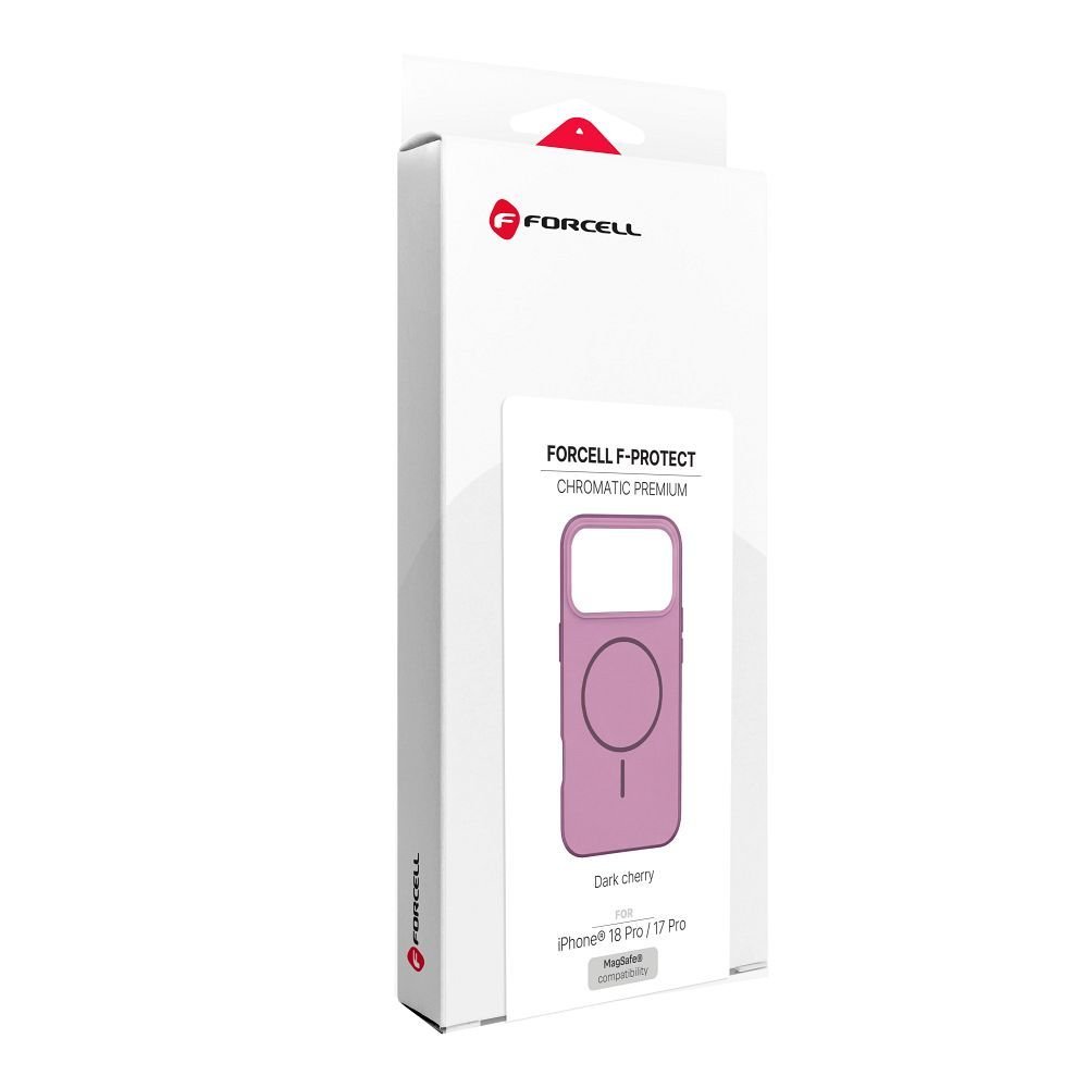 Case for iPhone 18 Pro / 17 Pro Forcell F-Protect Chromatic Premium compatible with MagSafe dark cherry - Image 6