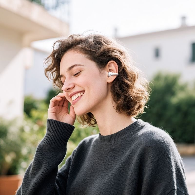 Wireless earphones Hoco TWS EA8 white - Image 4