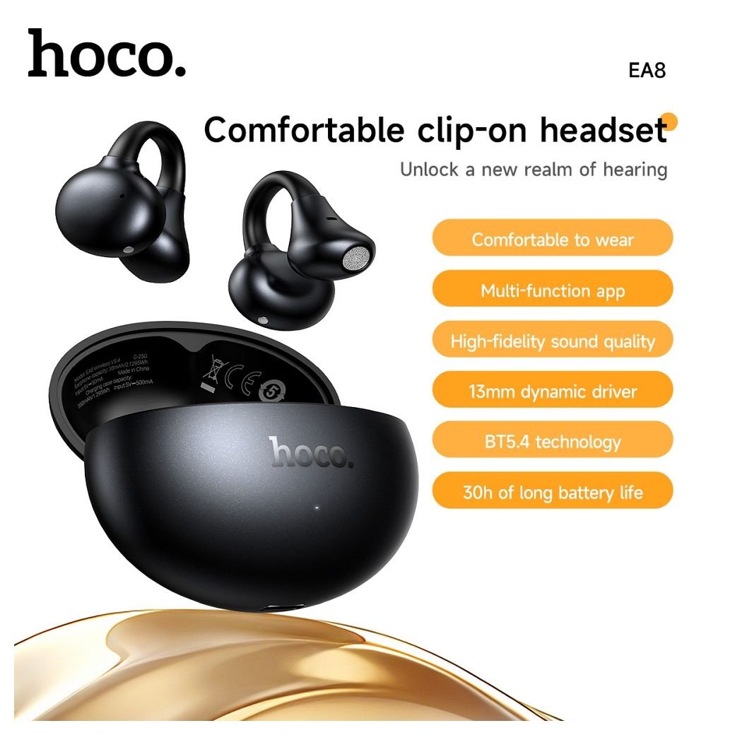 Wireless earphones Hoco TWS EA8 metal black - Image 2